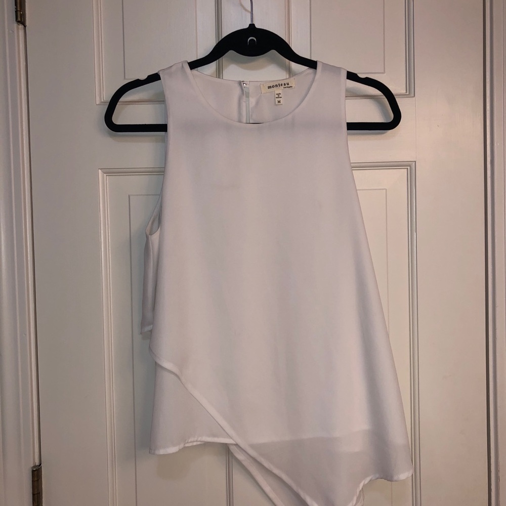 White shift tank top